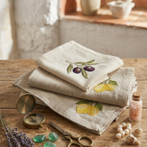 Serviettes de Table Brodées « Riviera »