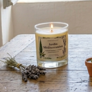 Bougie Artisanale Parfumée « Jardin Méditerranéen »